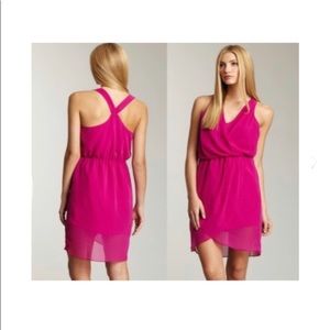W118 by WALTER BAKER chiffon fuchsia dress